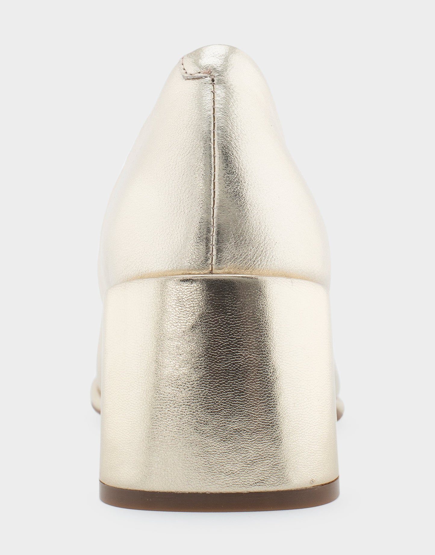 Aerosoles Alae Soft Gold Genuine Leather Mid Heel Pump