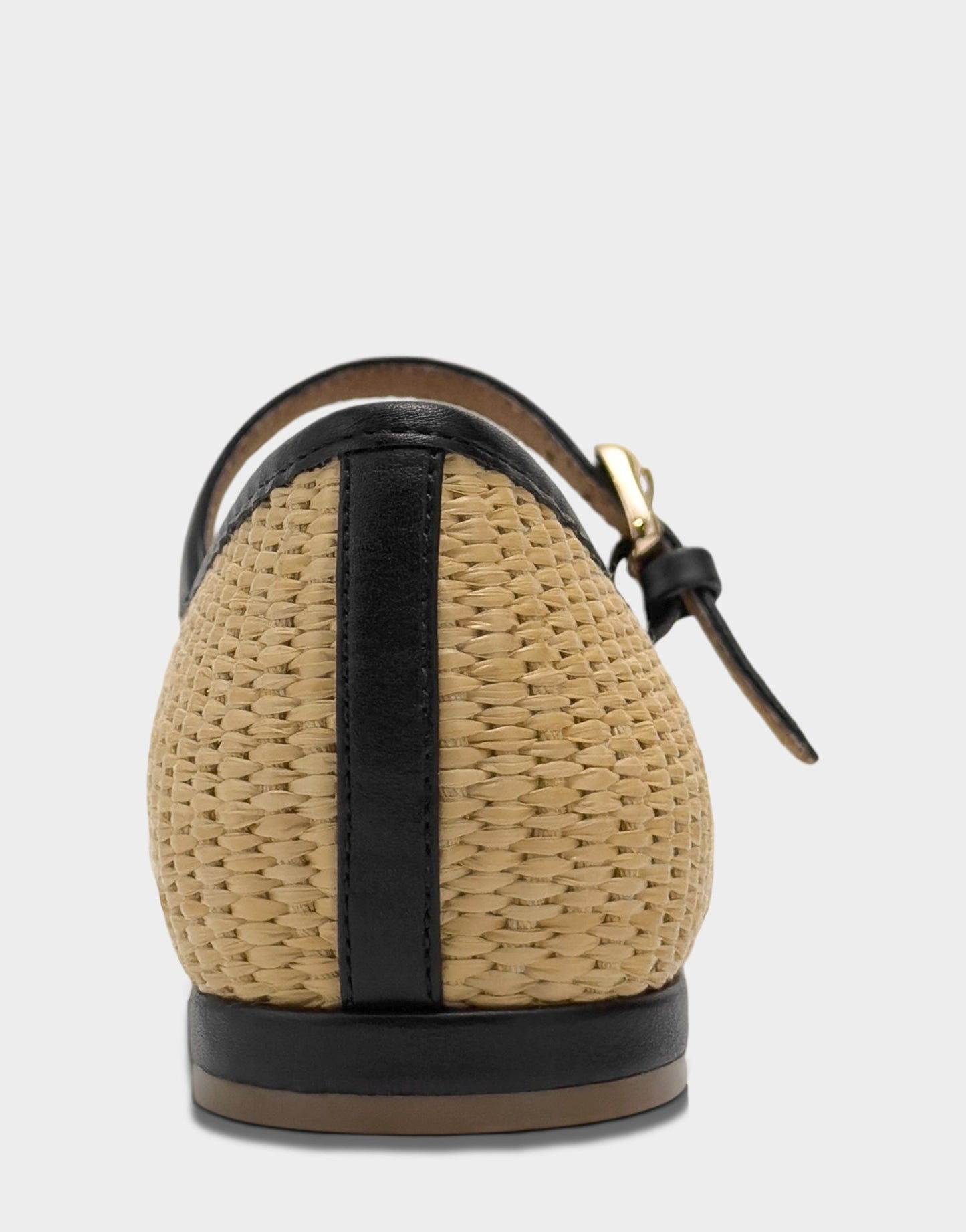Aerosoles Women's Casual Flat in Natural/Black Basket Raffia