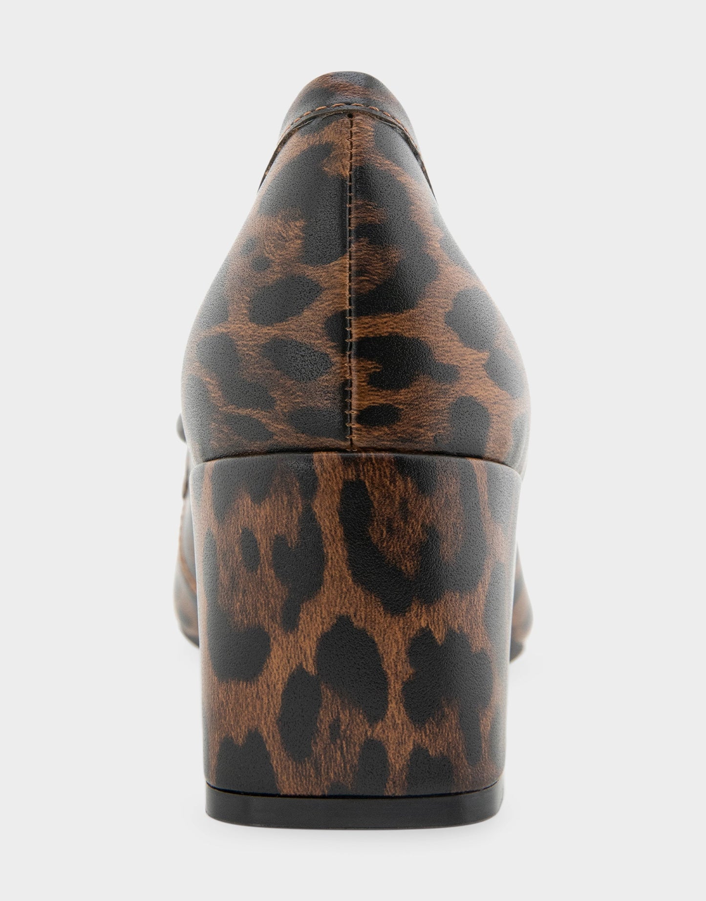 Aerosoles Women's Heeled Loafer in Leopard Print Faux Leather