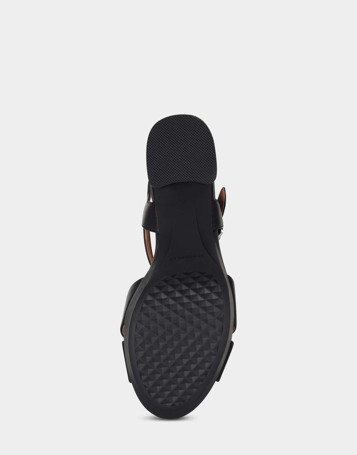 Aerosoles Comfortable Women's Sandal in Black Genuine Leather