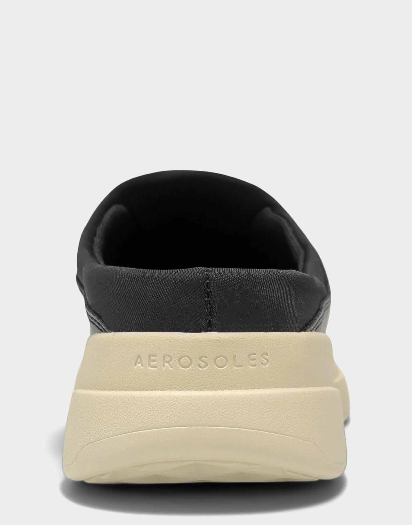 Aerosoles Comfortable Women's Mule in Black Faux Leather/neoprene