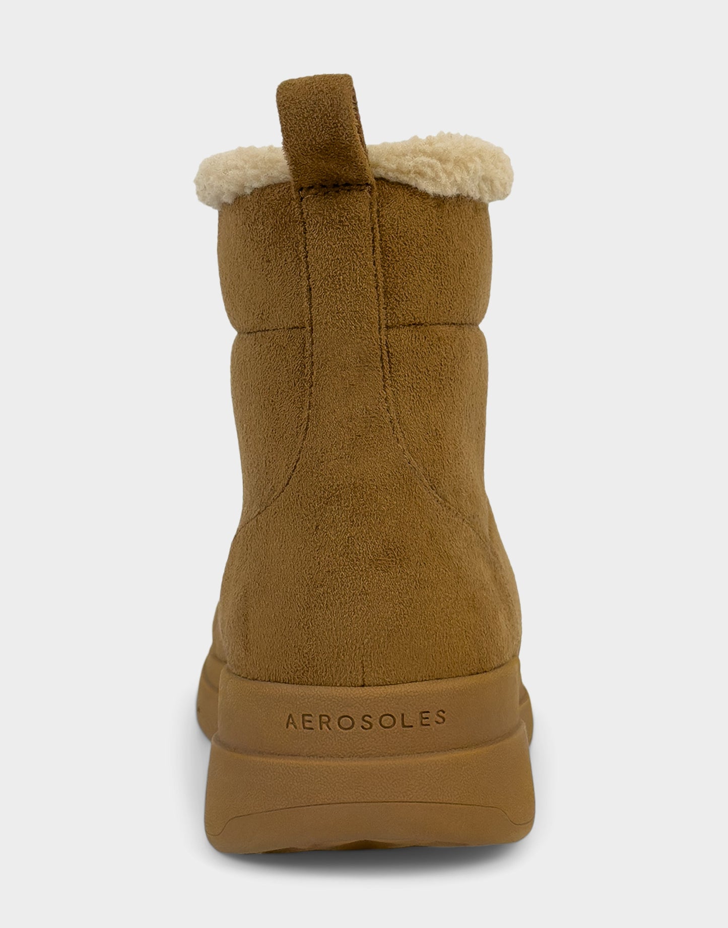 Aerosoles Comfortable Women's Pull On Bootie In Brown Faux Suede