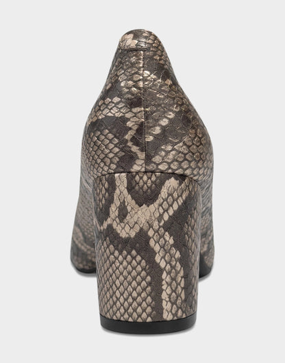 Aerosoles Women's Dress Pump in Champagne Metallic Snake