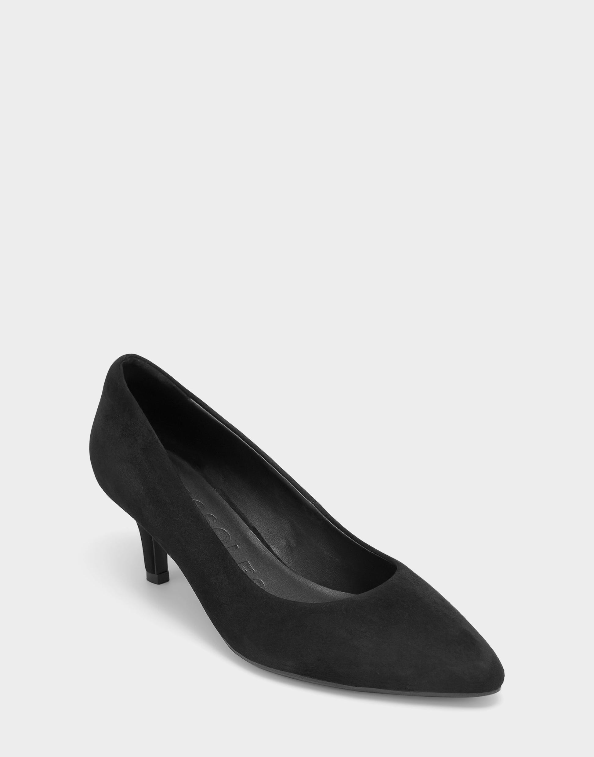 Aerosoles Women's Kitten Heel Pump in Black Suede