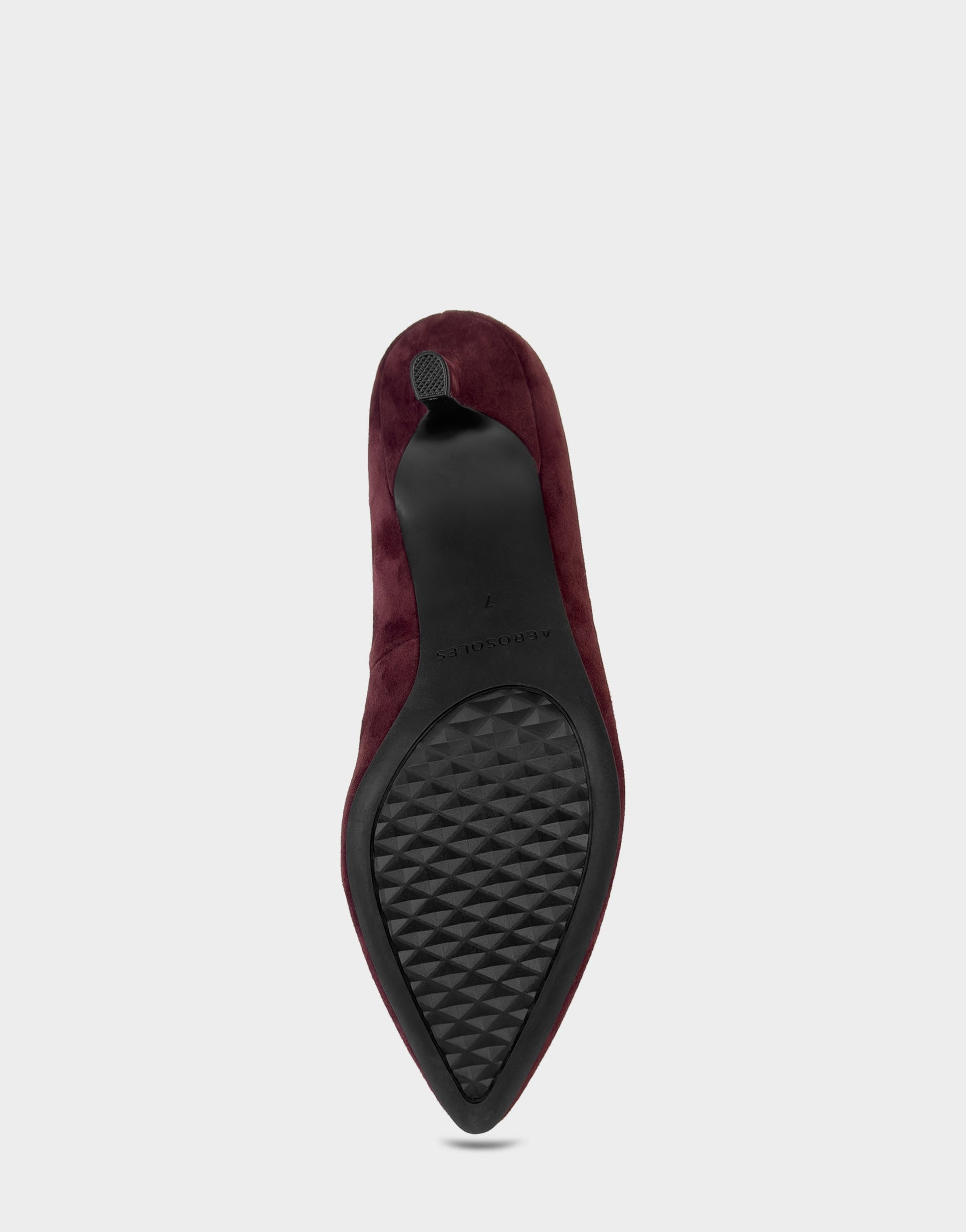 Aerosoles Women's Kitten Heel Pump in Fig Suede