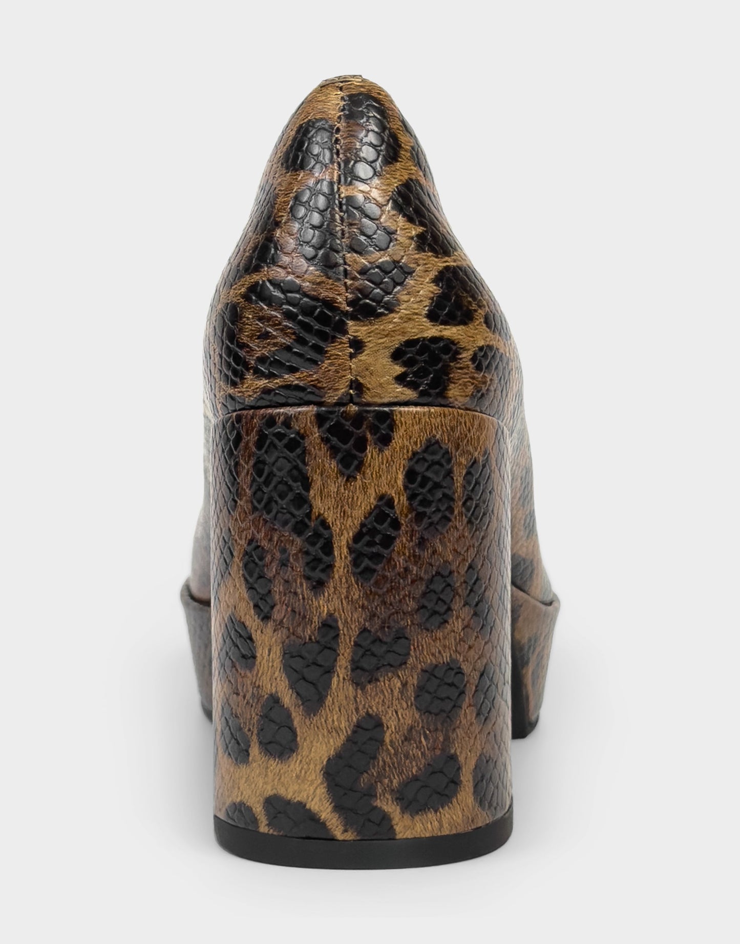 Aerosoles Women's Platform Pump in Mocha Jaguar Print Faux Leather