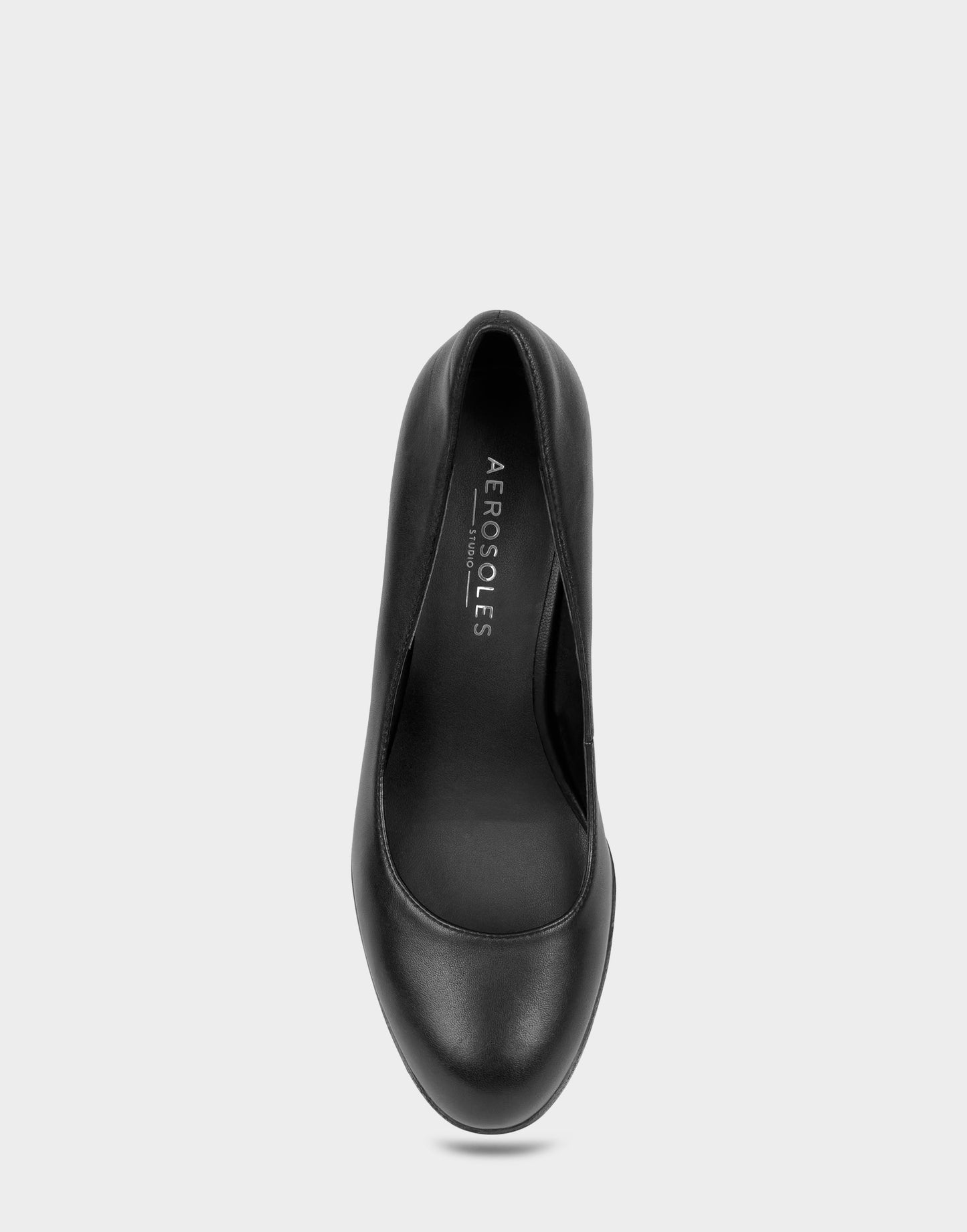 Aerosoles Women's Platform Pump in Black Leather