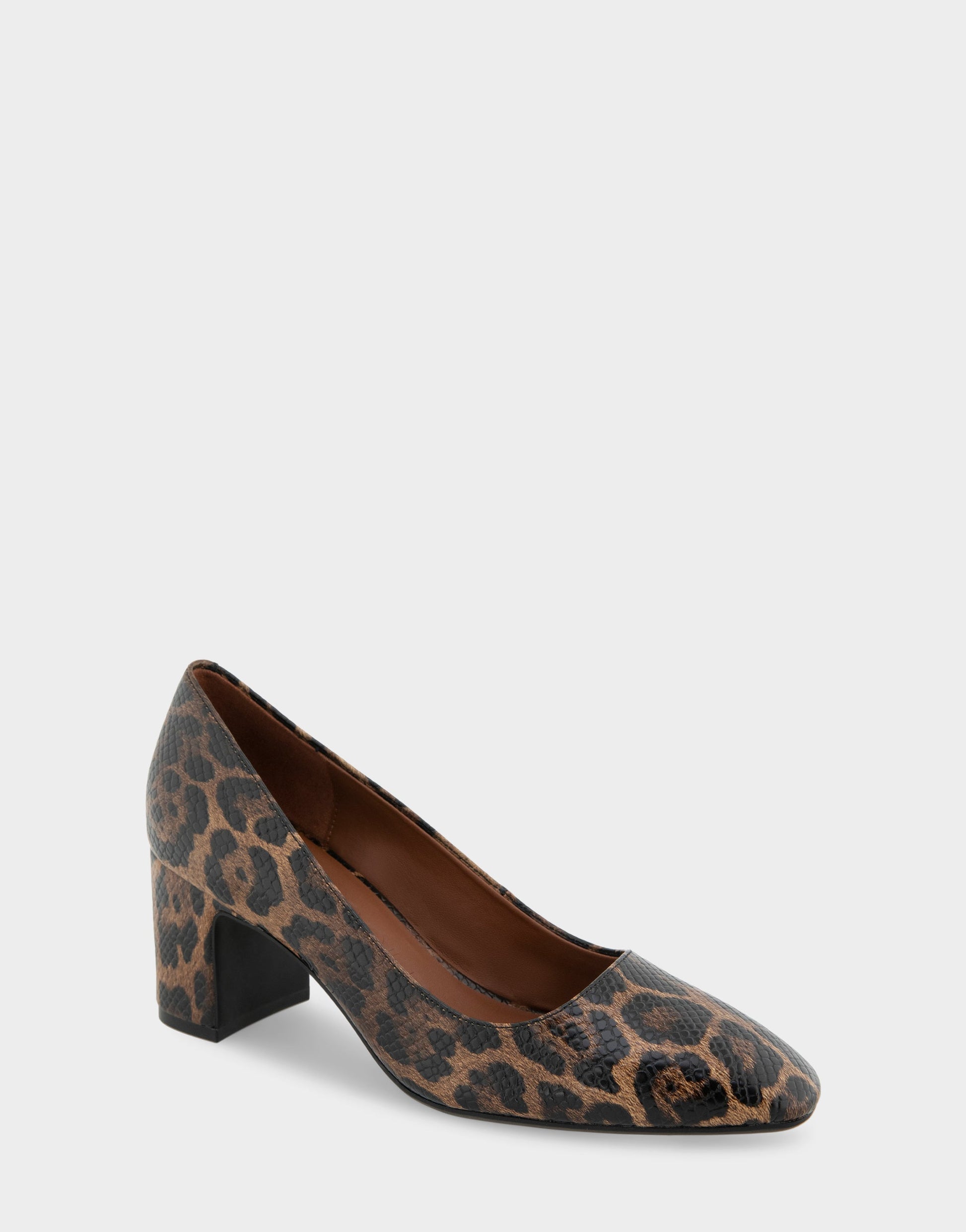 Aerosoles Women's Pump in Mocha Jaguar Embossed Print