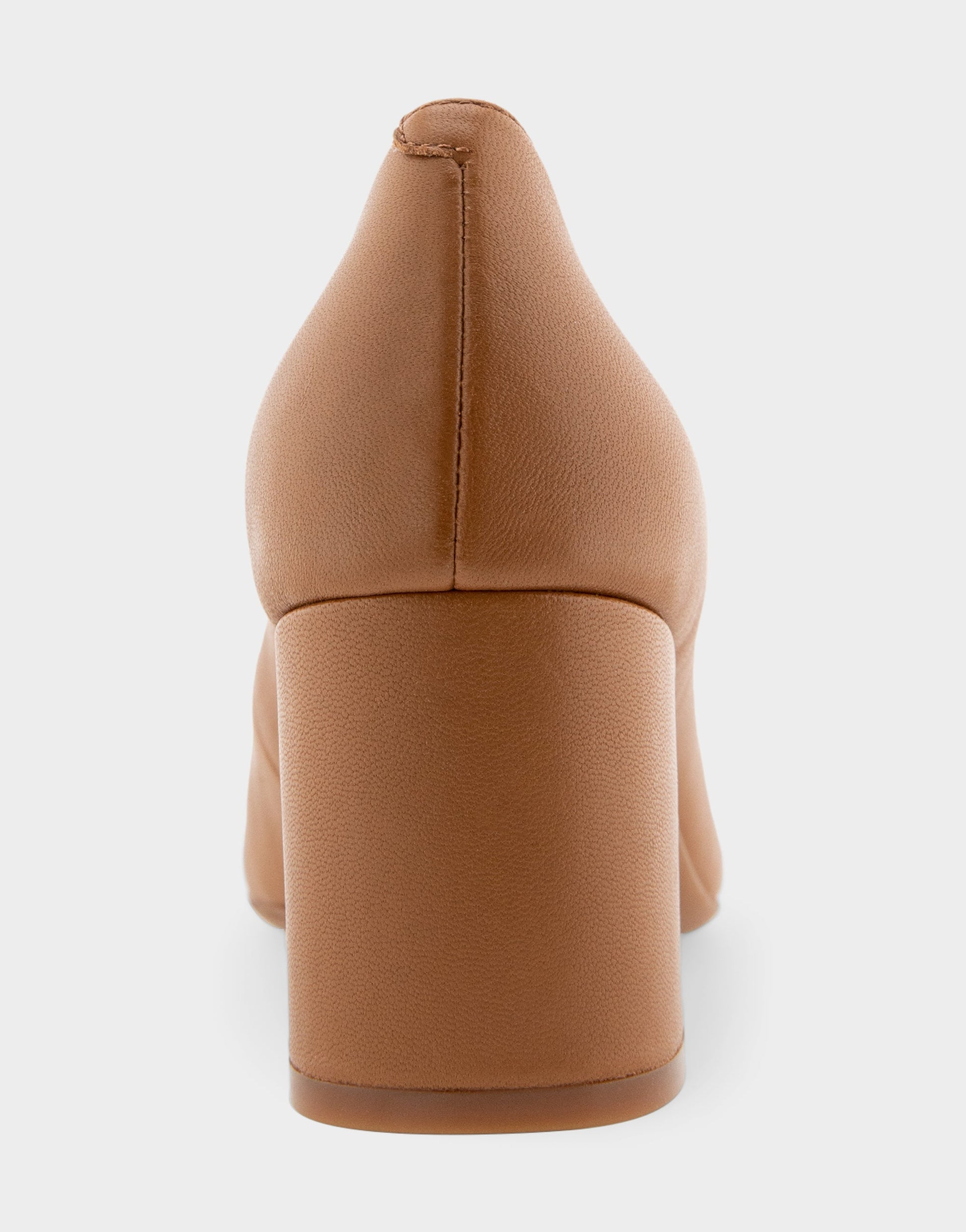 Aerosoles Minetta Tan Leather Mid-Heel Pump