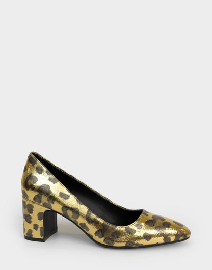 Aerosoles Women's Pump in Metallic Leopard