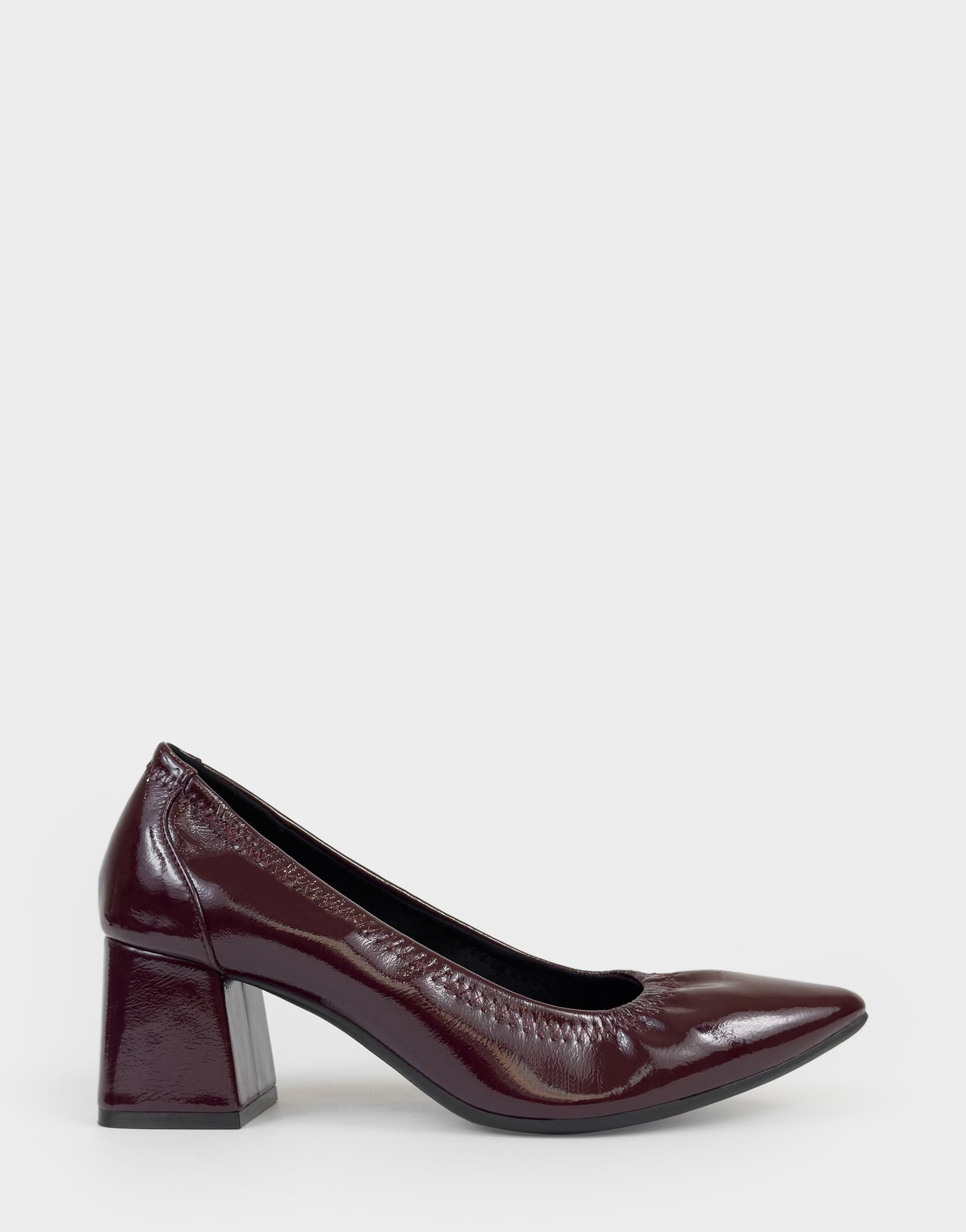 Aerosoles Women's Pump in Merlot Stretch Crinkle Patent