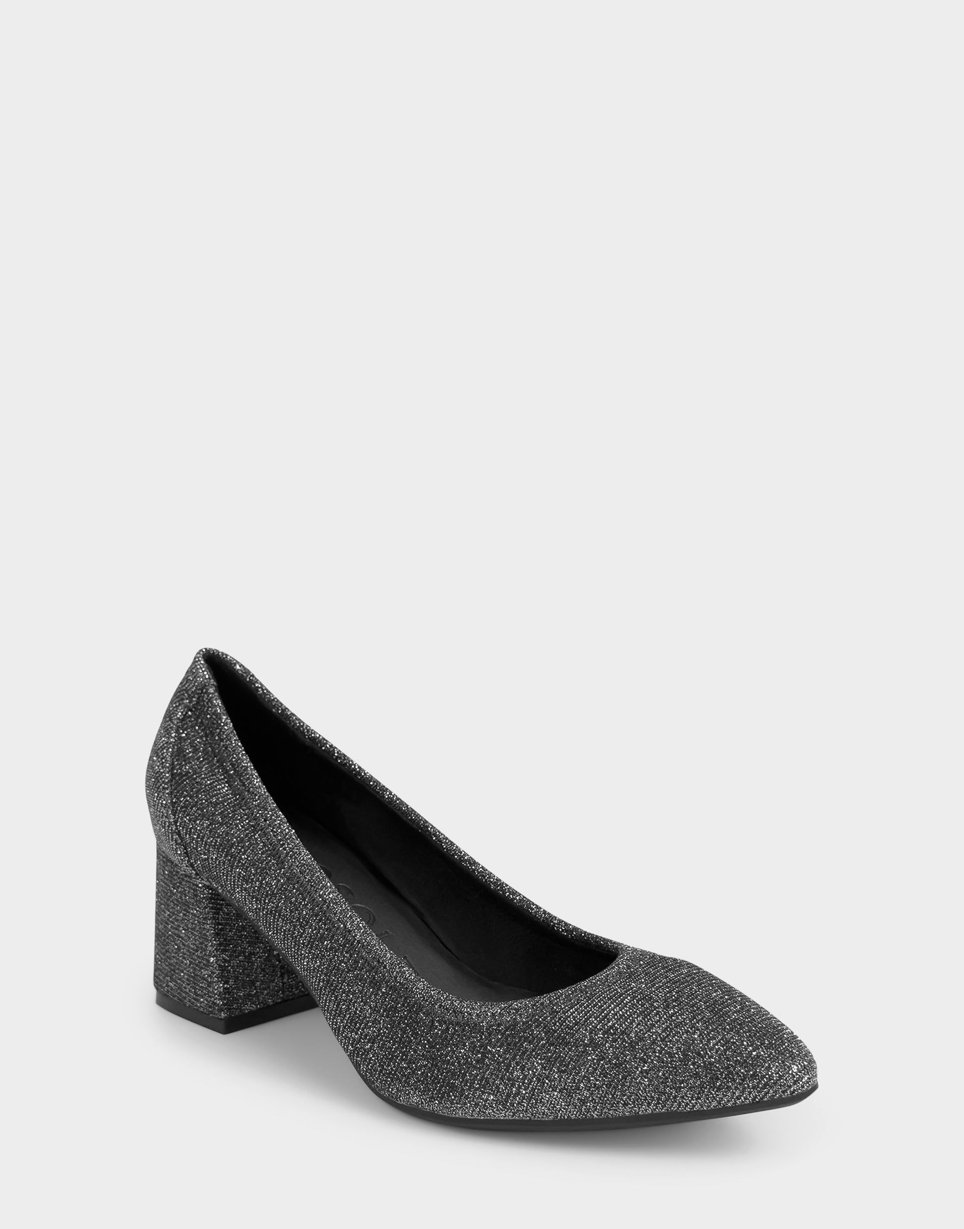 Aerosoles Women's Pump in Gunmetal Stretch Lame