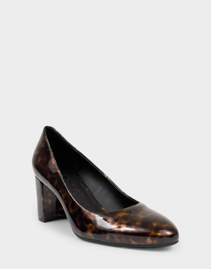 Aerosoles Women's Pump in Tortoise Patent