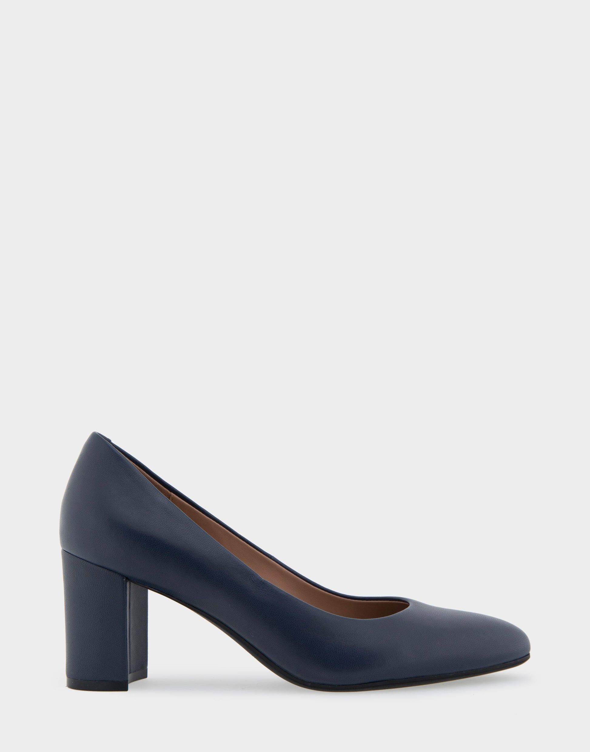 Aerosoles Betsy Navy Genuine Leather Mid Heel Pump