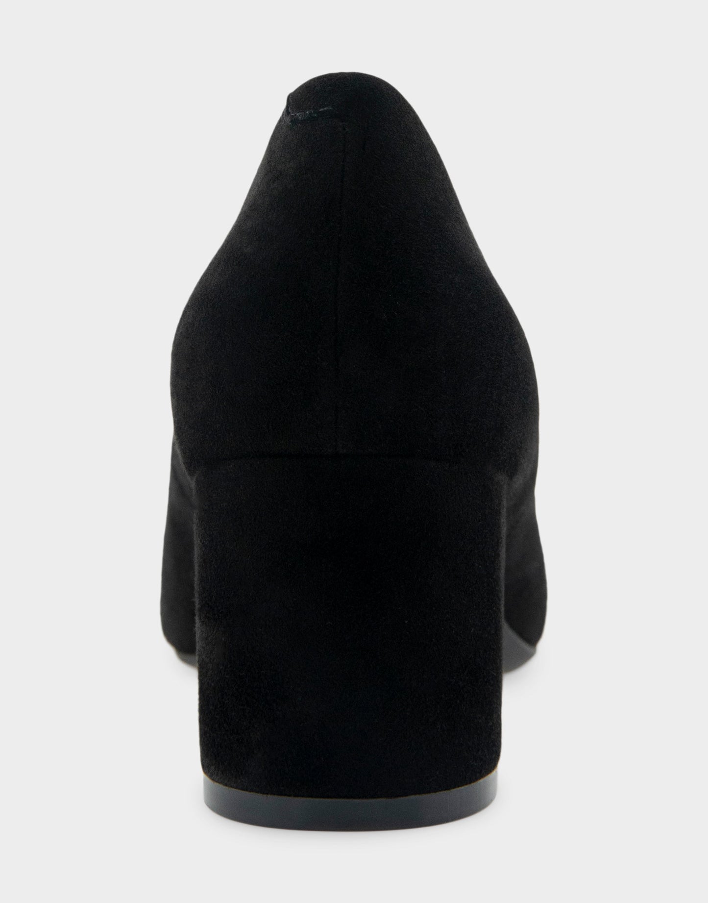 Aerosoles Ebel Black Genuine Suede Mid Heel Pump