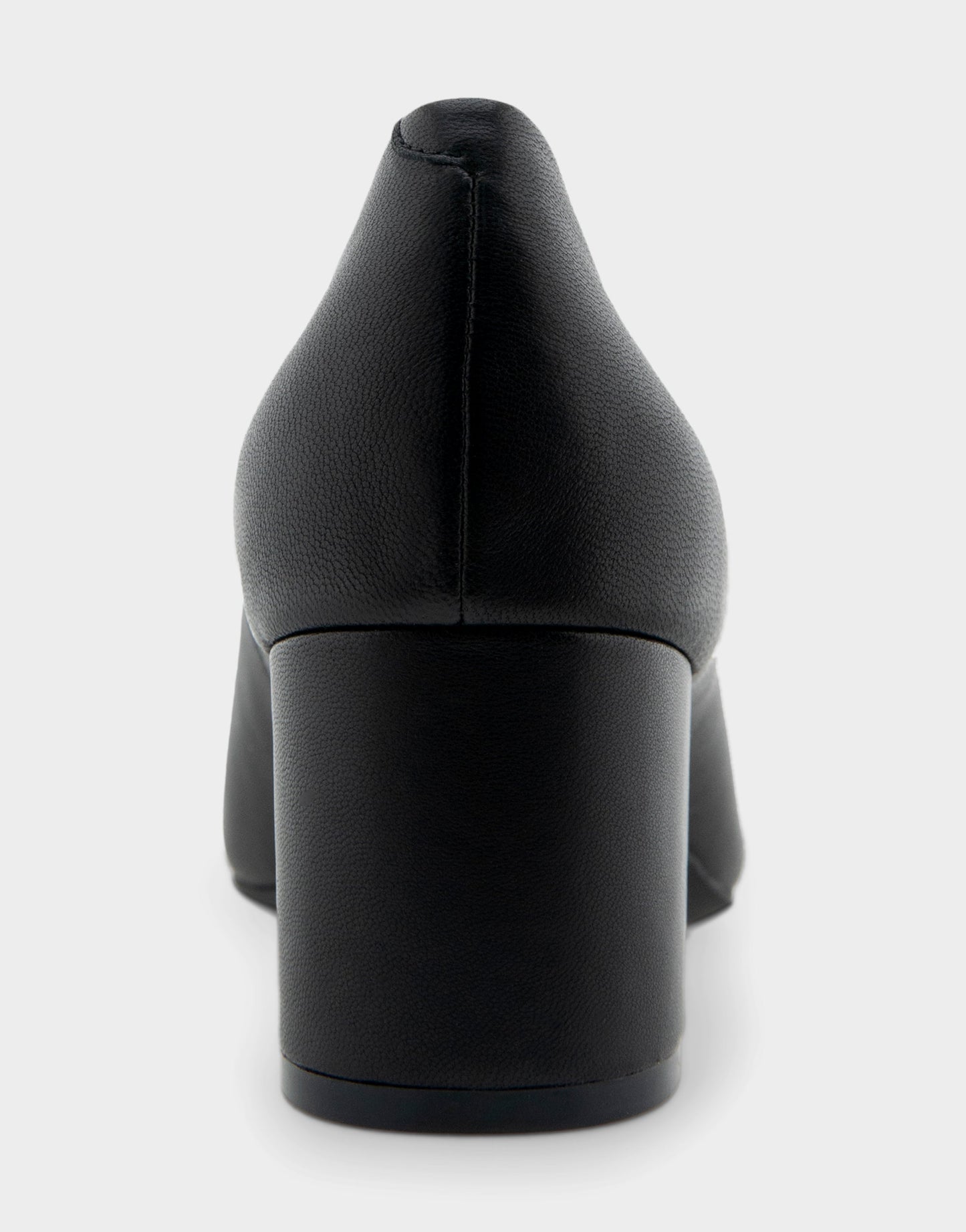 Aerosoles Ebel Black Genuine Leather Mid Heel Pump
