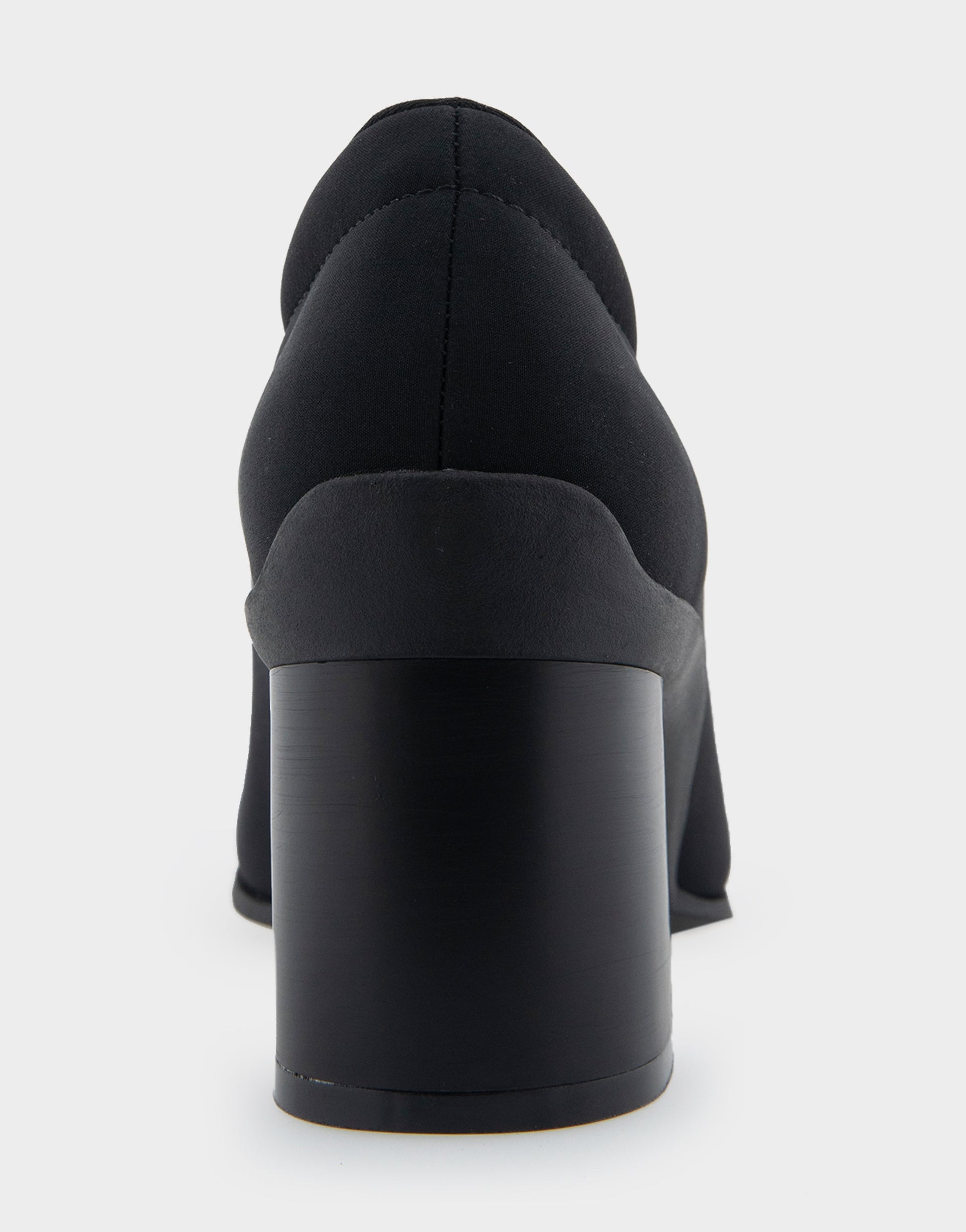 Aerosoles Casta Black Stretch Gabardine Fabric Mid Heel Pump