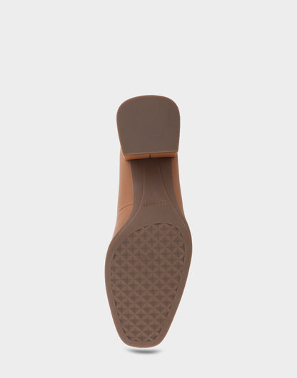 Aerosoles Alae Tan Genuine Leather Mid Heel Pump