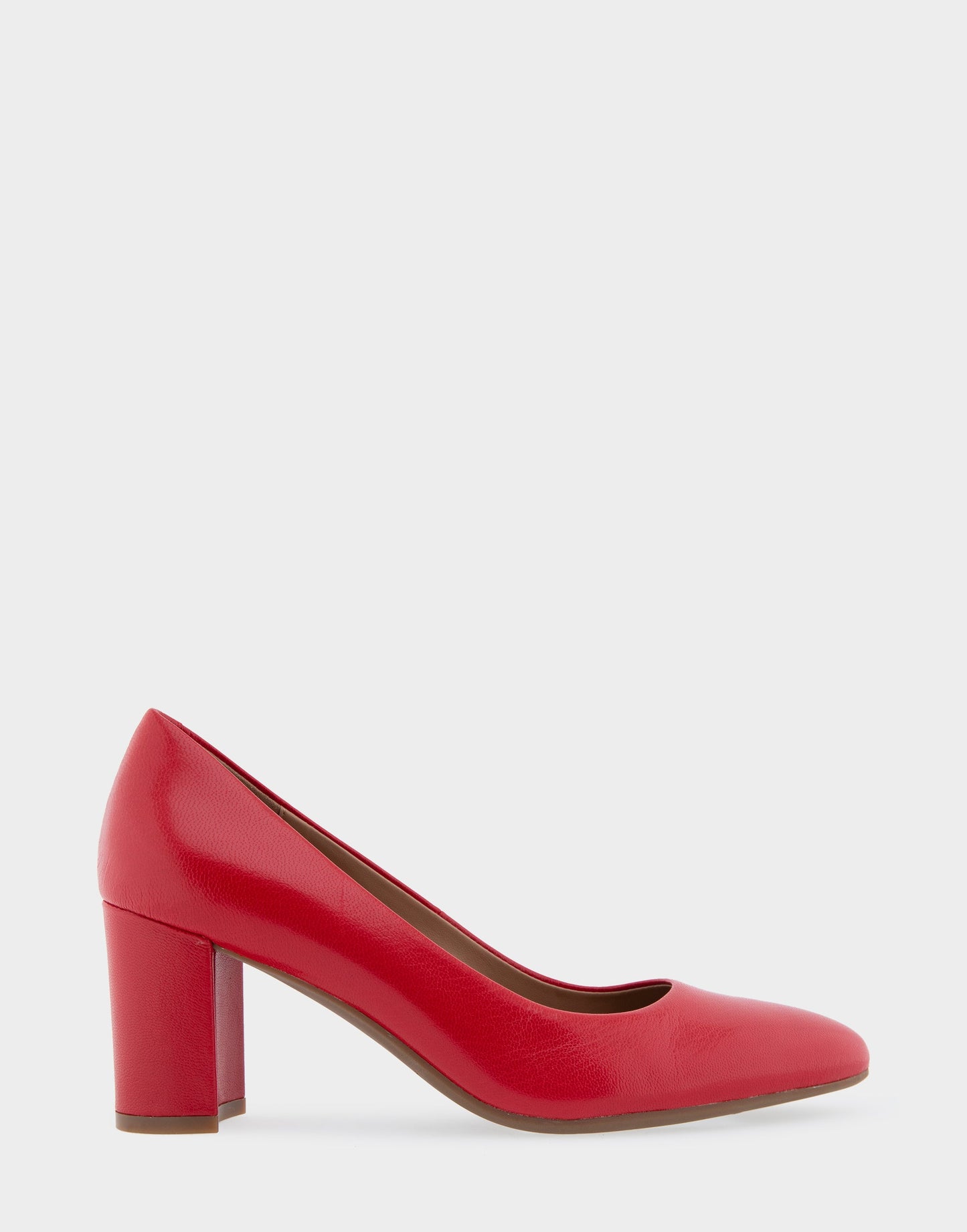 Aerosoles Betsy Racing Red Leather Mid Heel Pump