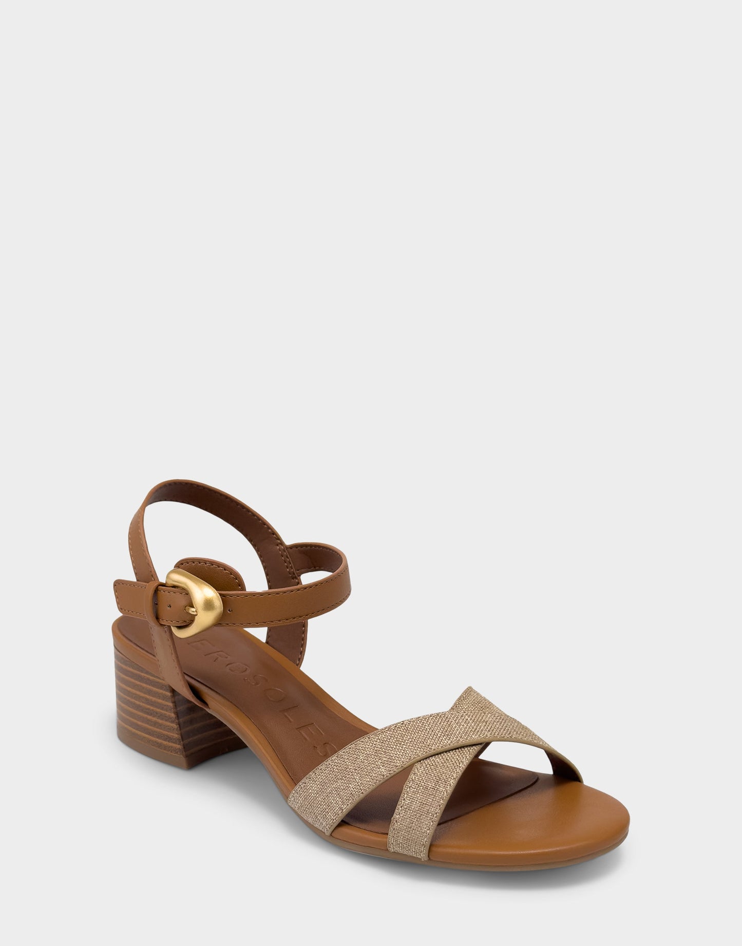 Aerosoles Women's Low Heeled Sandal in Natural Linen