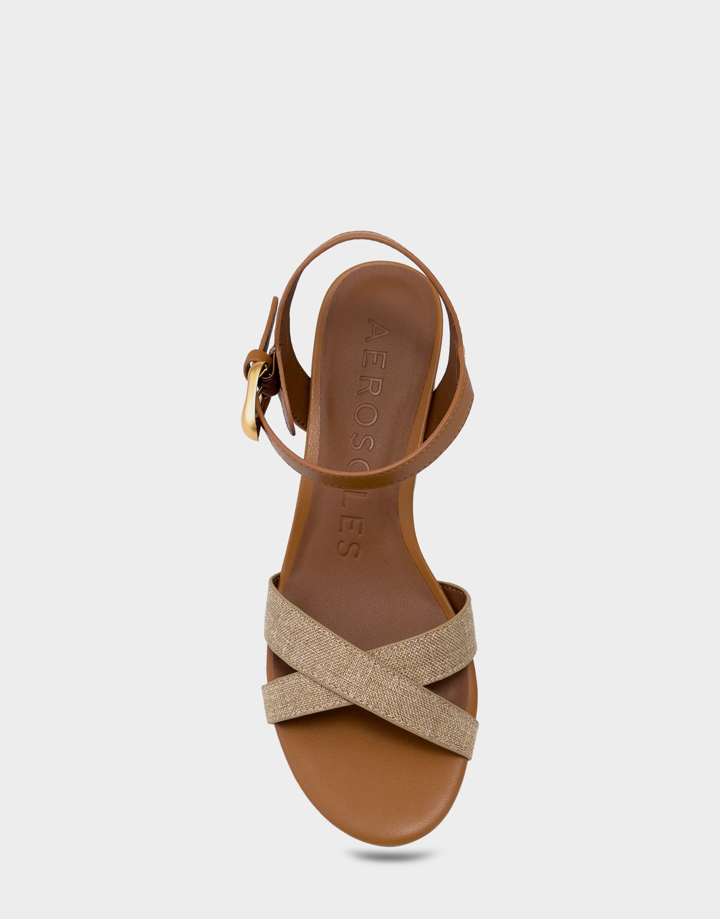 Aerosoles Women's Low Heeled Sandal in Natural Linen