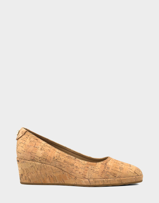 Aerosoles Women's Dress Wedge in Natural Cork