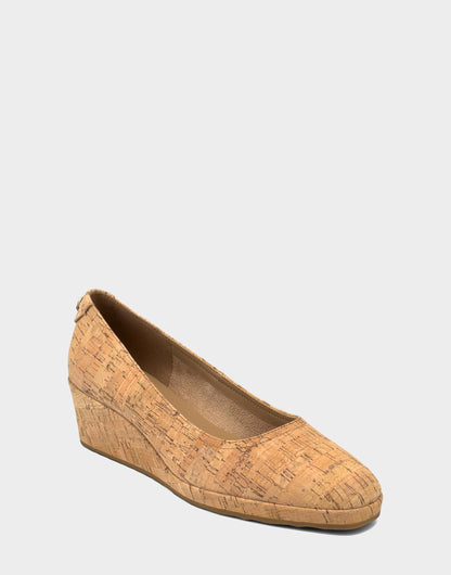 Aerosoles Women's Dress Wedge in Natural Cork