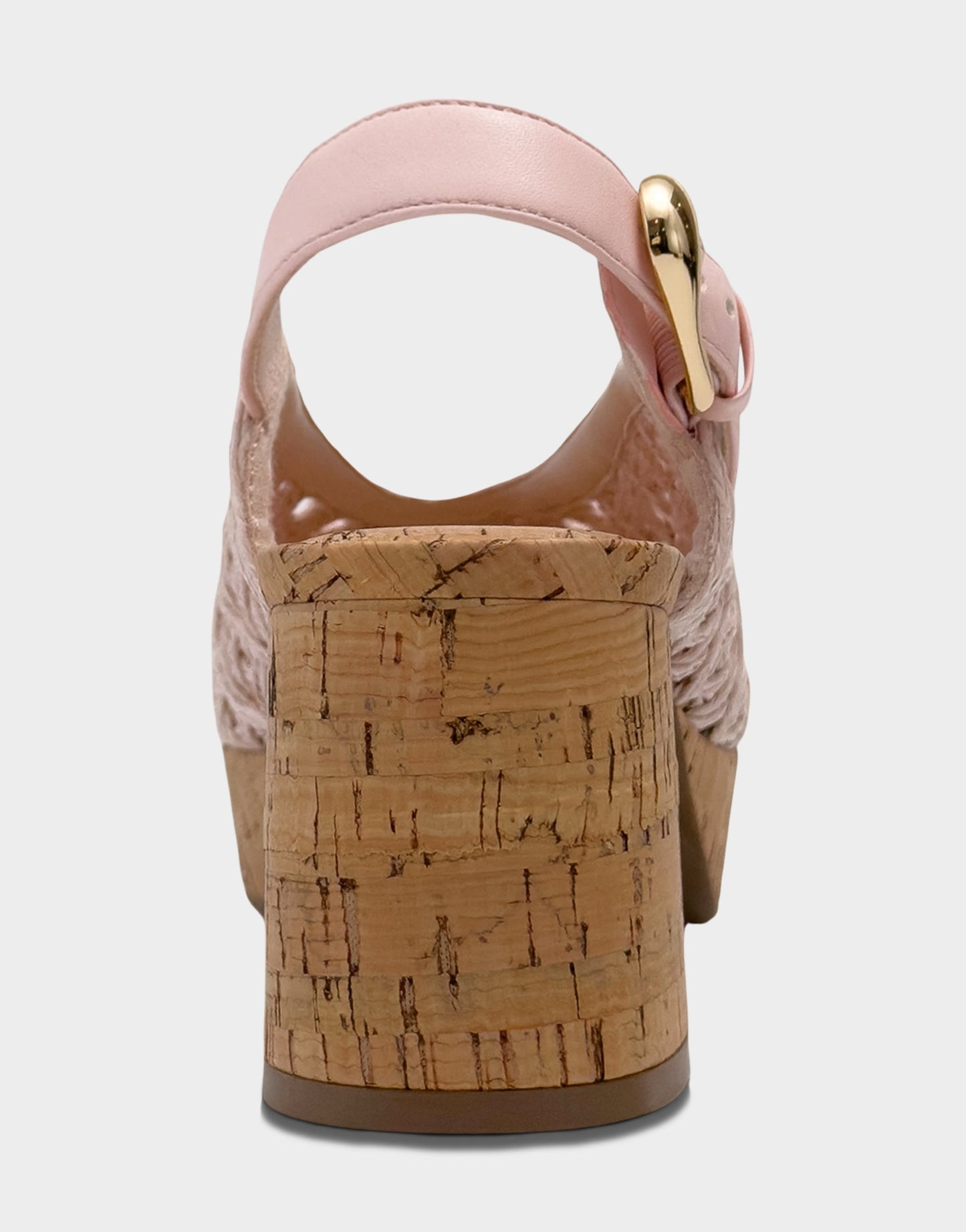 Aerosoles Women's Platform Sandal In Pale Pink Embroidered Raffia