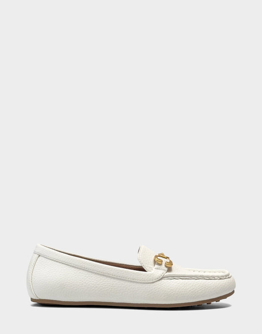Aerosoles Women's Casual Loafer in White Faux Pebbled