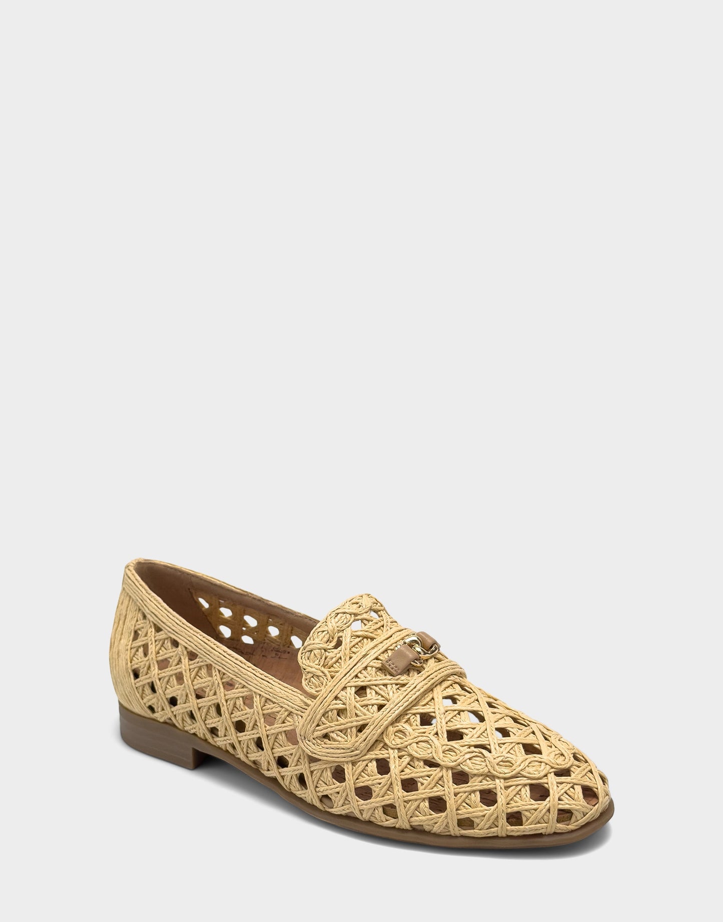 Aerosoles Women's Dress Flat in Natural Faux Raffia