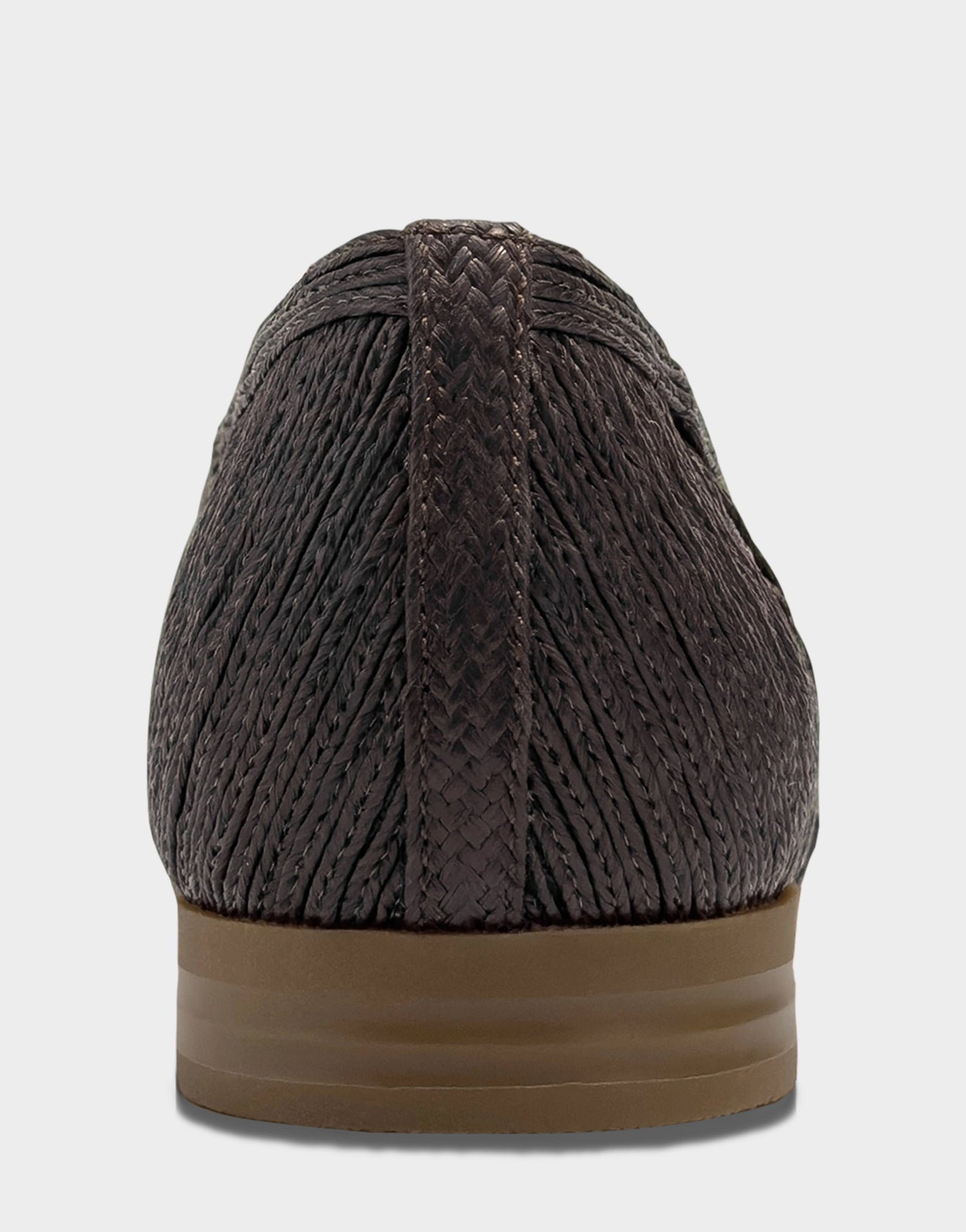 Aerosoles Women's Dress Flat in Dark Brown Faux Raffia