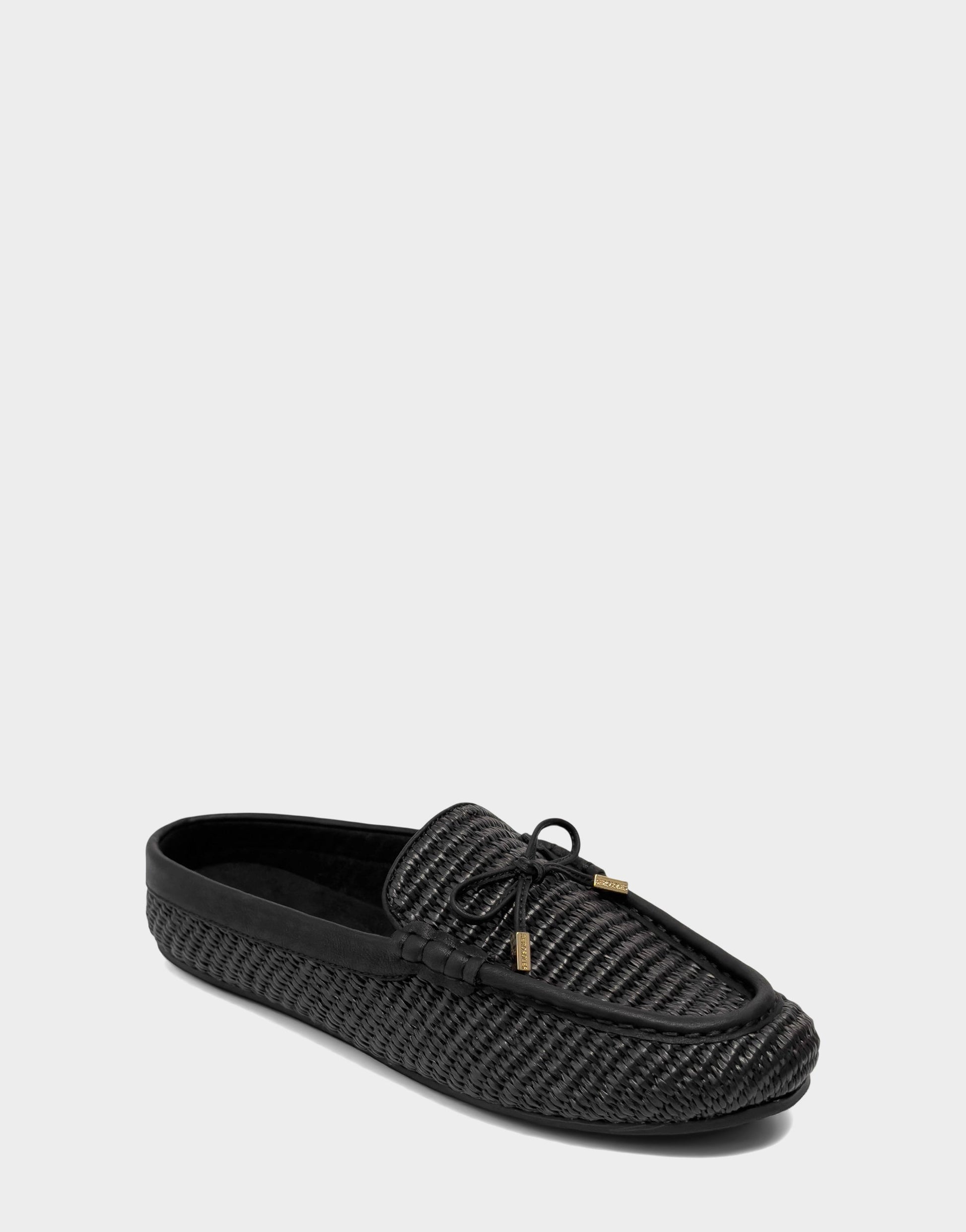 Aerosoles Women's Mule in Black Basket Raffia