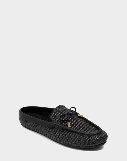 Aerosoles Women's Mule in Black Basket Raffia