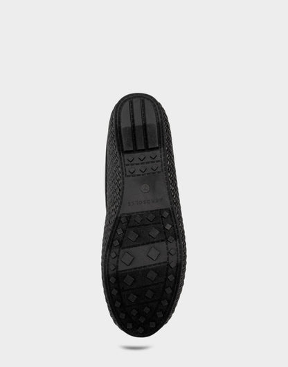 Aerosoles Women's Mule in Black Basket Raffia