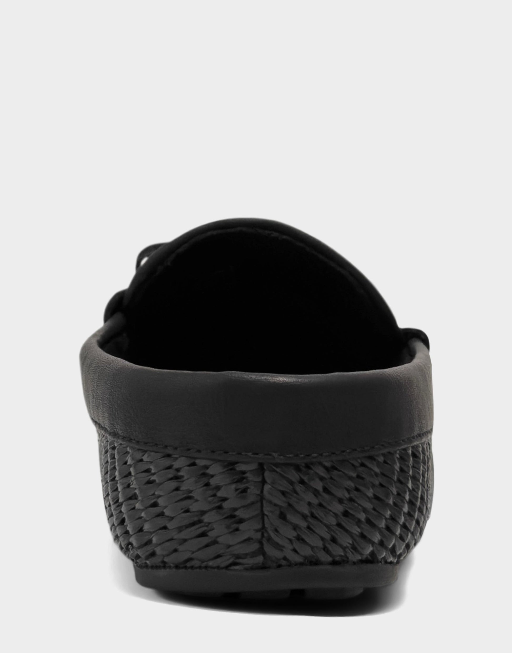 Aerosoles Women's Mule in Black Basket Raffia