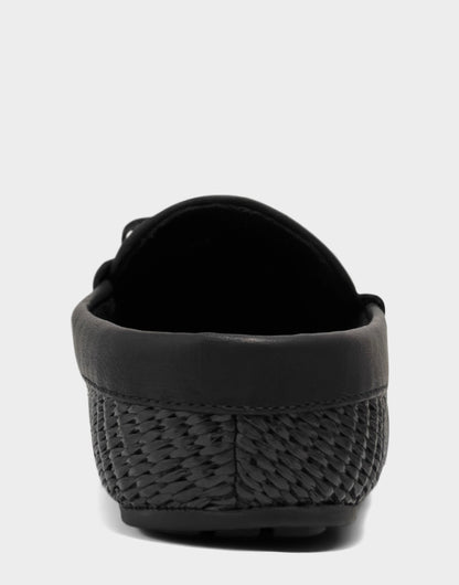 Aerosoles Women's Mule in Black Basket Raffia