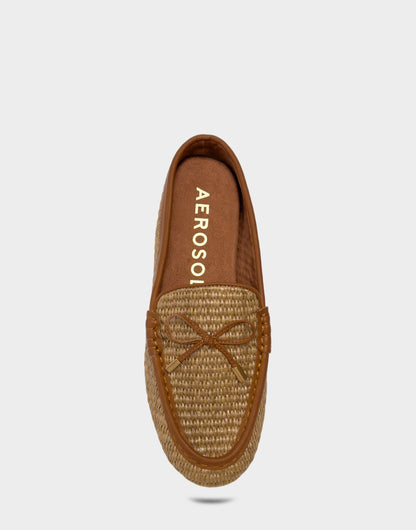 Aerosoles Women's Mule in Tan Basket Raffia