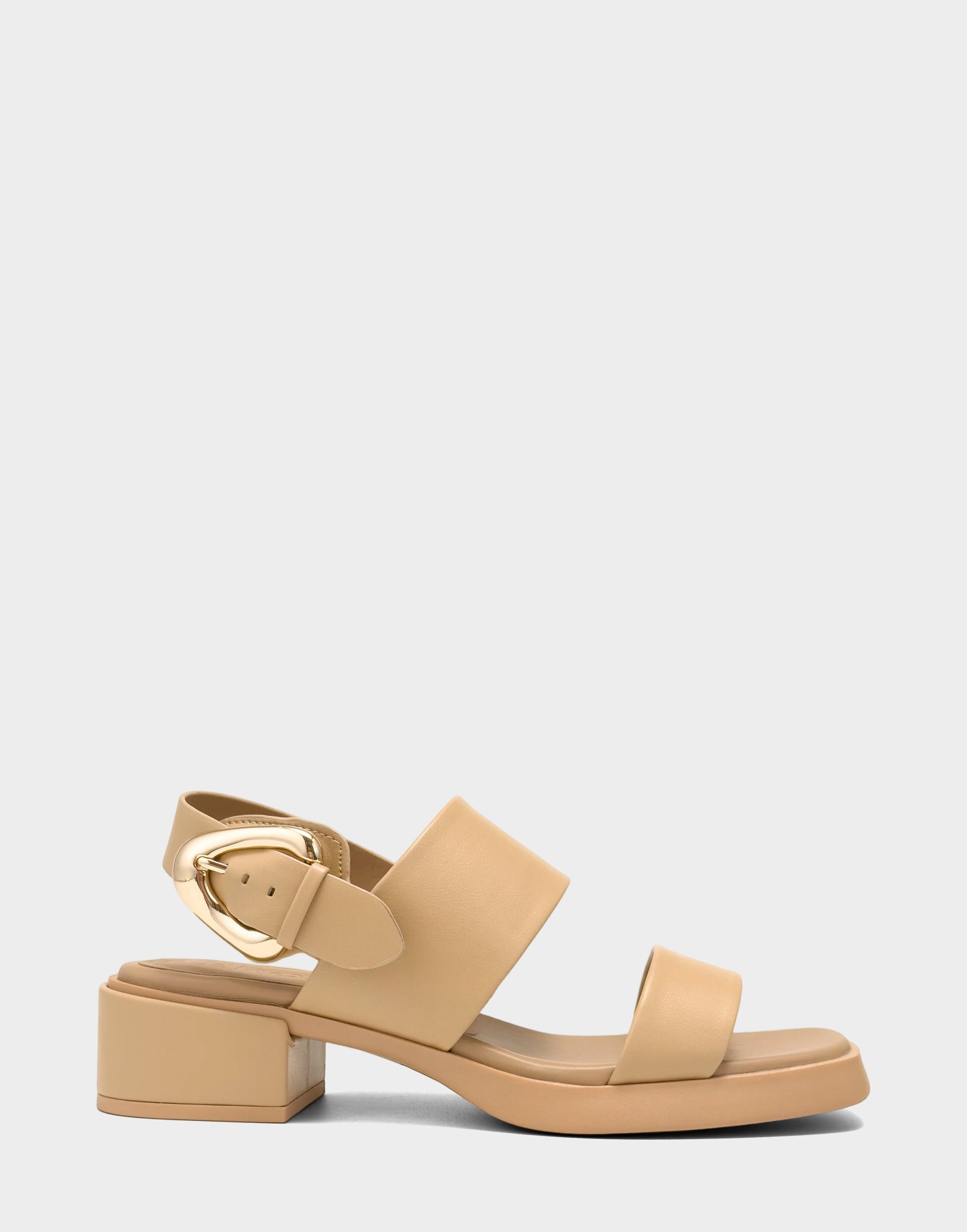 Aerosoles Women's Heeled Sandal in Beige Bisque Faux Soft Leather