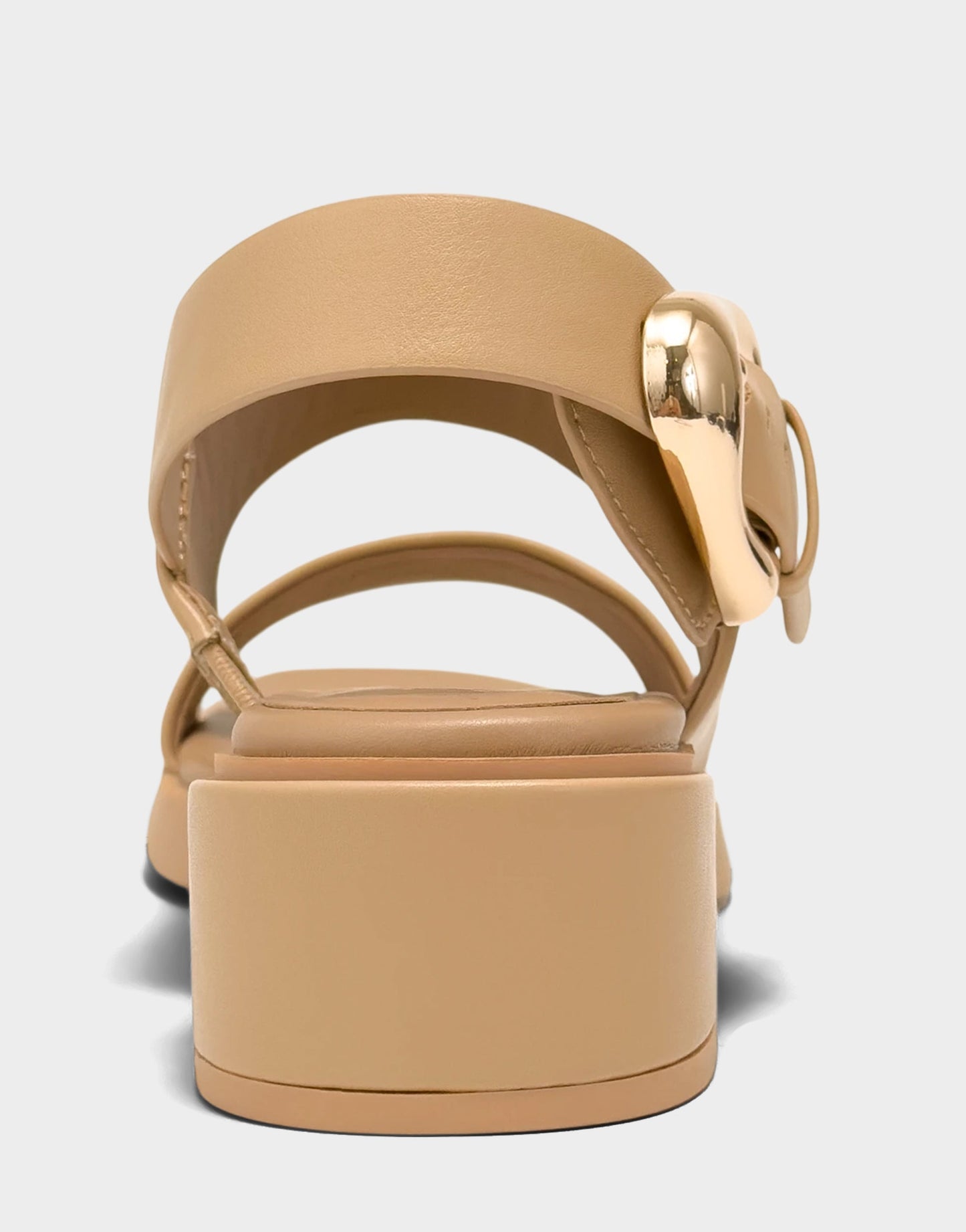 Aerosoles Women's Heeled Sandal in Beige Bisque Faux Soft Leather
