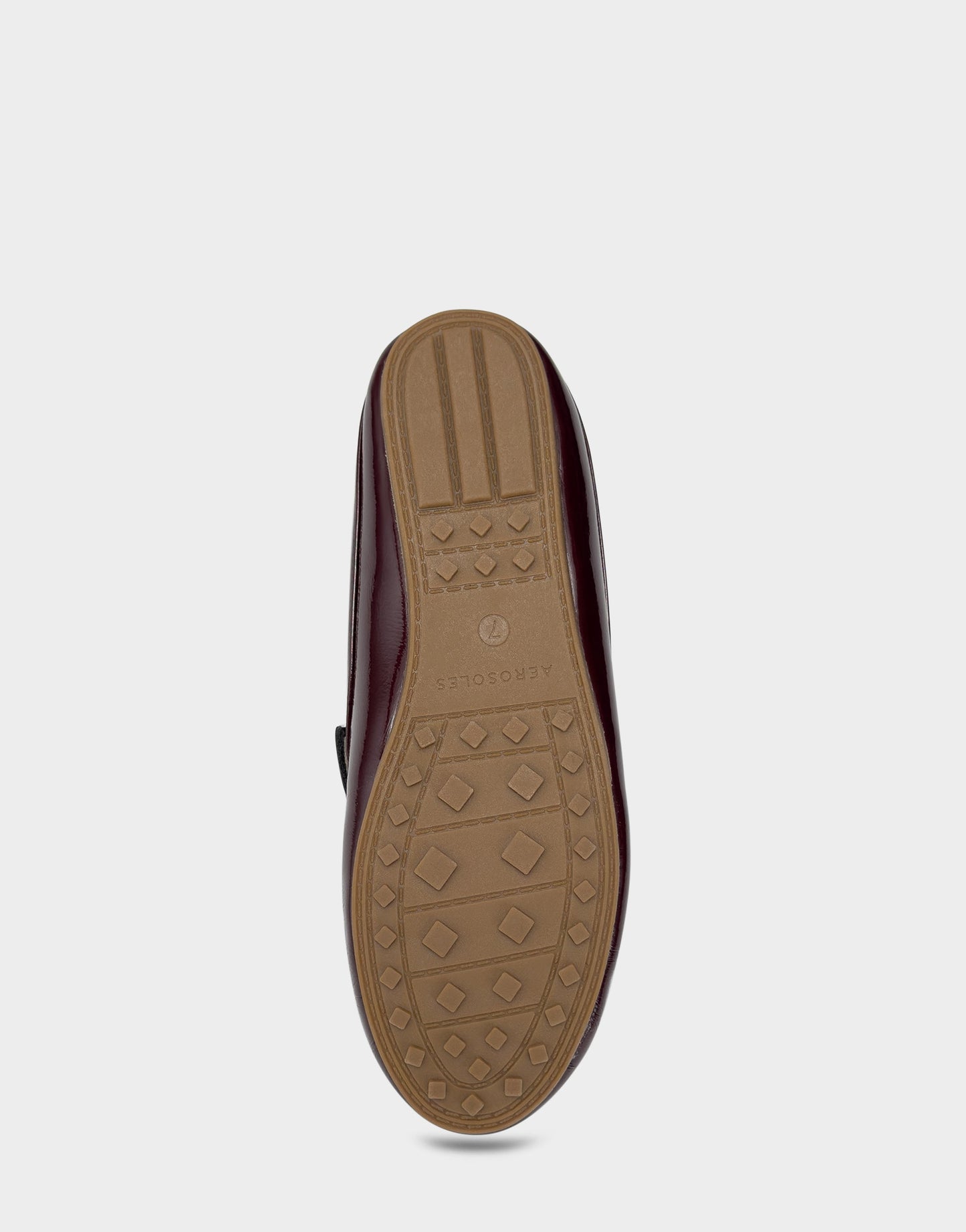 Aerosoles Women's Loafer Mule in Merlot Crinkle Patent/Shearling