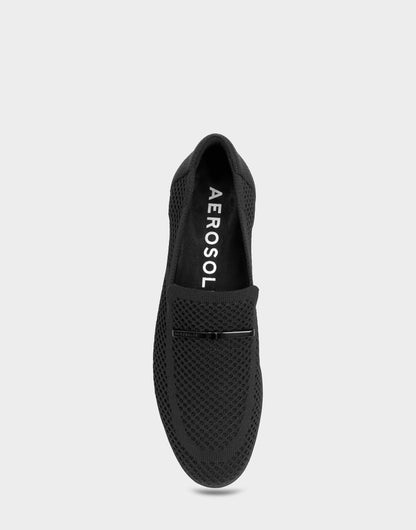 Aerosoles Women's Loafer in Black Knit