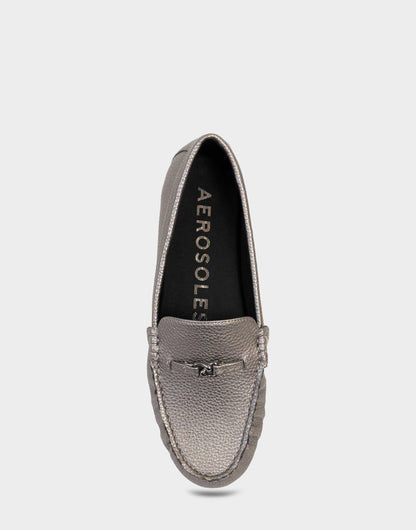 Aerosoles Women's Driver in Gunmetal Faux Leather