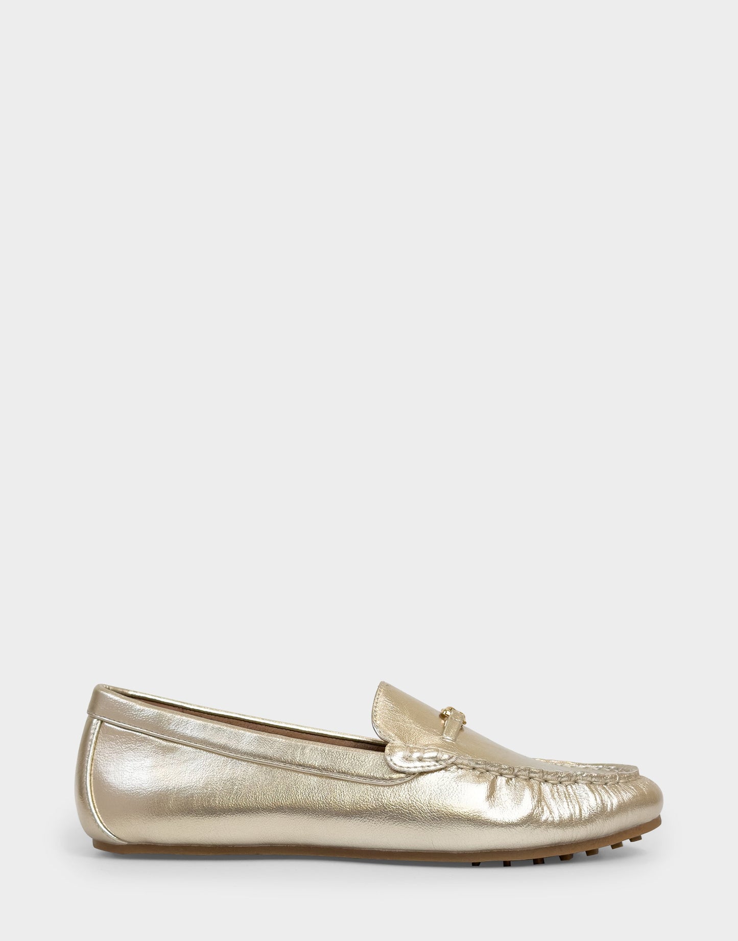 Aerosoles Women's Driver in Soft Gold Faux Leather