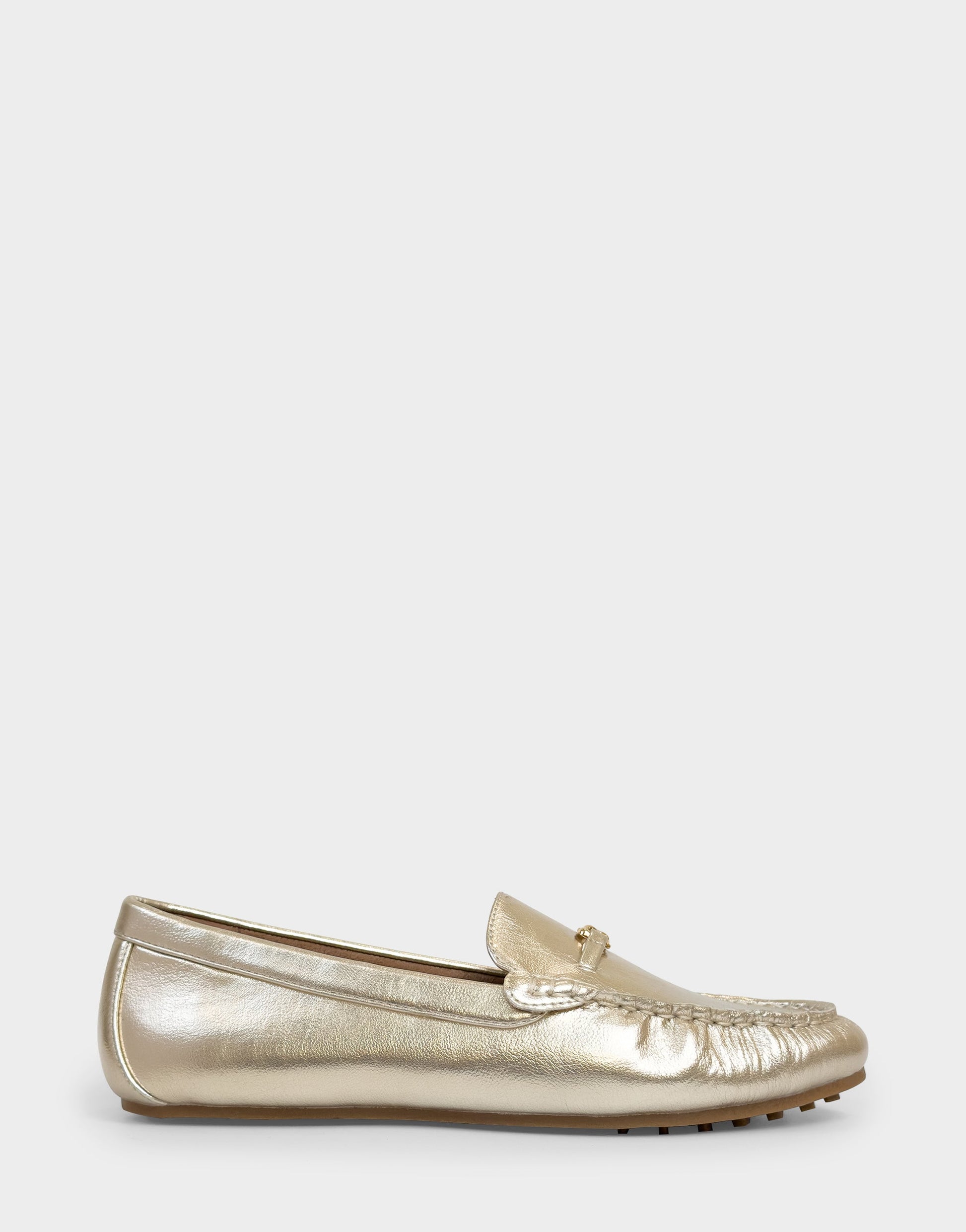 Aerosoles Women's Driver in Soft Gold Faux Leather