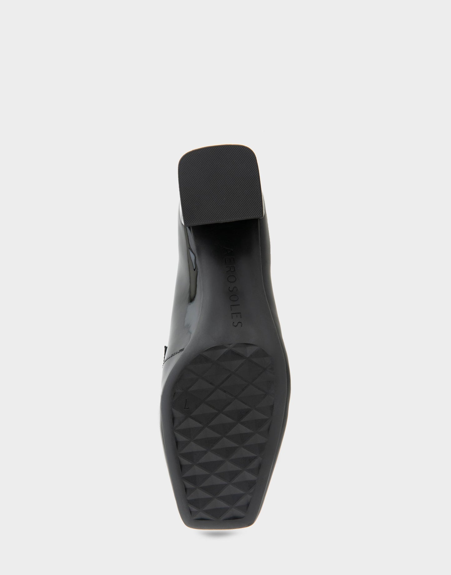Aerosoles Women's Heeled Loafer in Black Patent