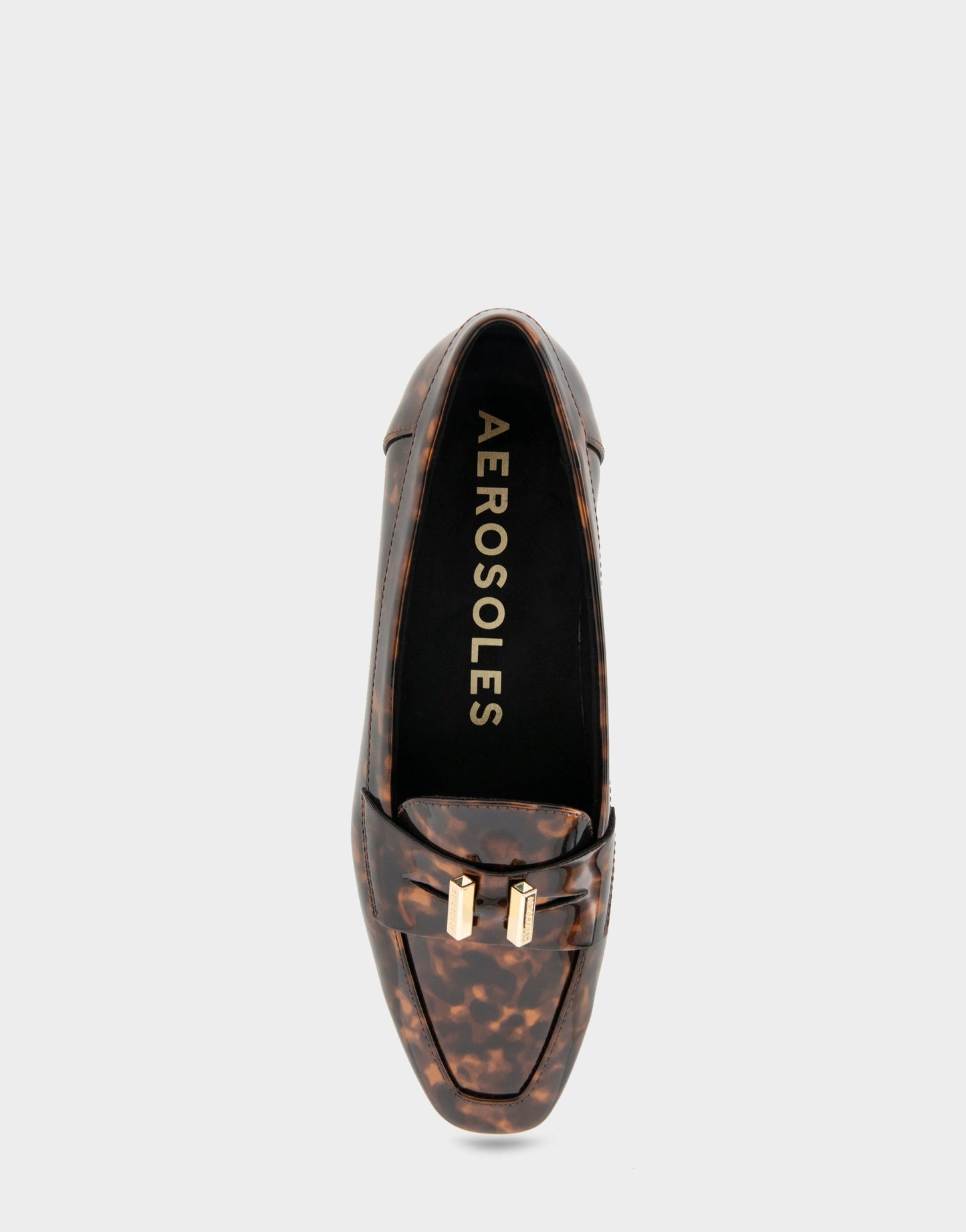 Aerosoles Women's Tailored Loafer in Tortoise Patent