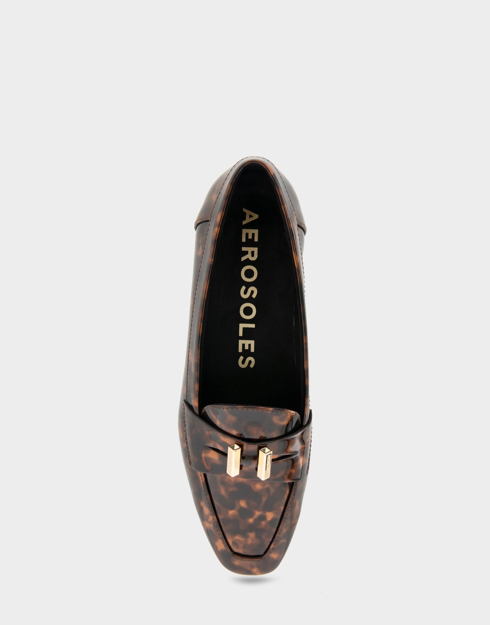 Aerosoles Women's Tailored Loafer in Tortoise Patent