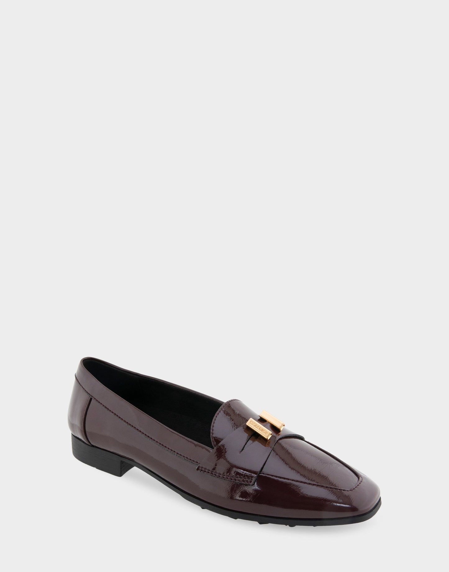 Aerosoles Women's Tailored Loafer in Merlot Crinkle Patent