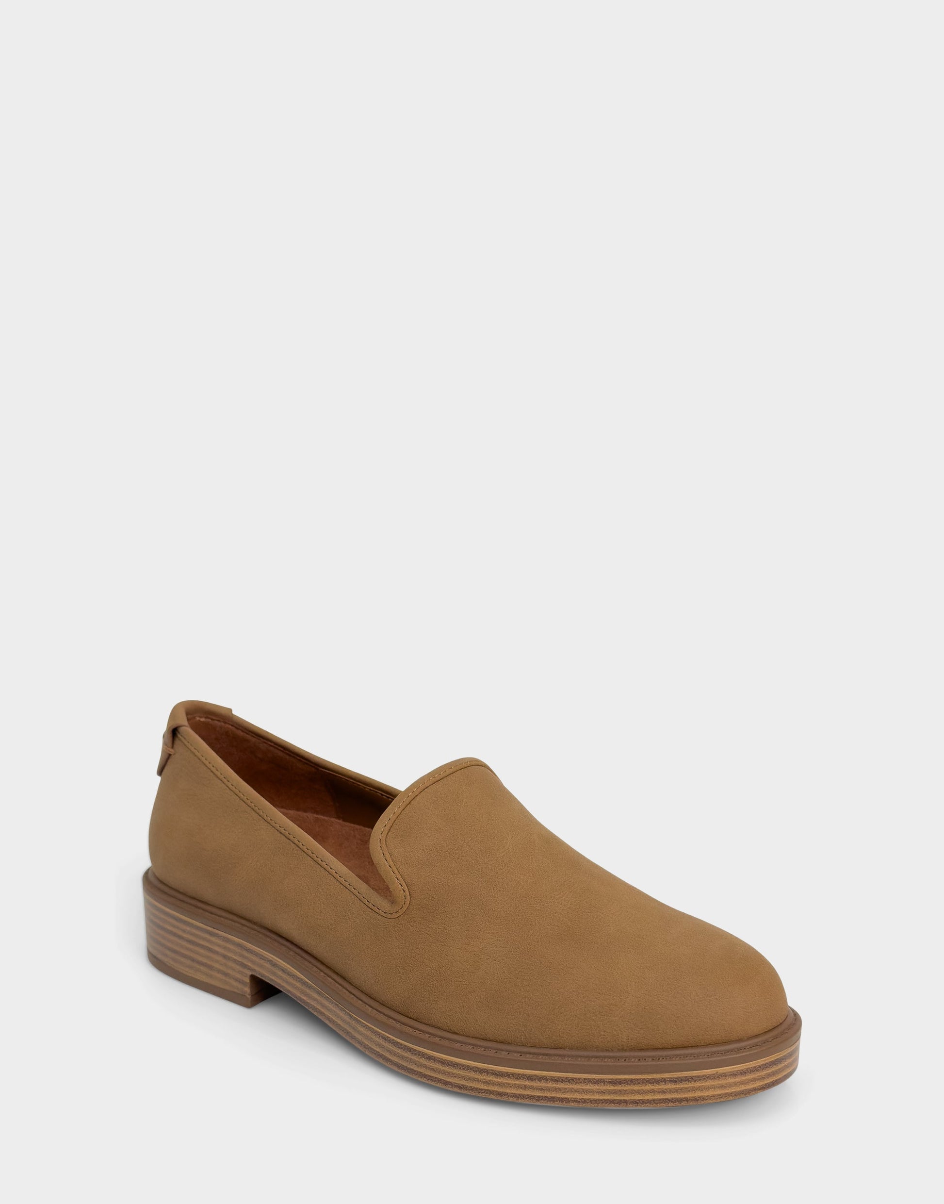 Aerosoles Women's Tailored Loafer in Tan Faux Nubuck