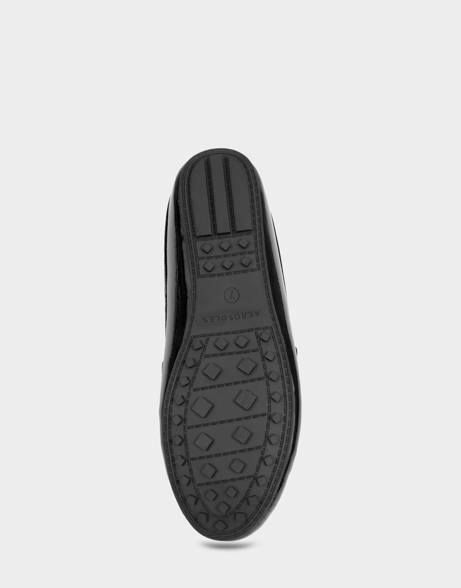 Aerosoles Women's Loafer Mule in Black Crinkle Patent